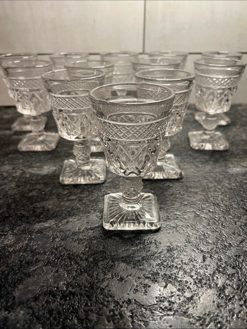 Imperial Glass Crystal Goblet Set in Clear Glass - Stemware. Cape Cod Clear -12